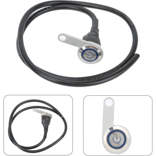22mm Spotlights Motorcycle Handlebar Switch Single Strip Stainless Steel Power Button
