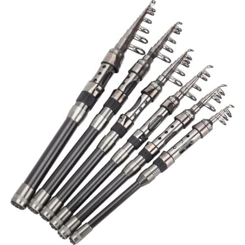 1Pcs/Bag Telescopic Fishing Rod Portable Fishing Sea Boat Carbon Fiber Fish Rod