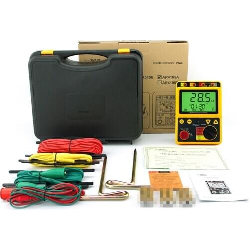 Smart Sensor AR4105A+ Earth Resistance Tester 2ohm/20ohm/200ohm !!Brand New