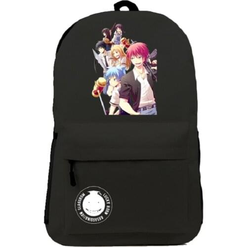 Unisex Anime Cartoon Assassination Classroom Backpack Rucksack Korosensei Shiota Nagisa Student Backpacks