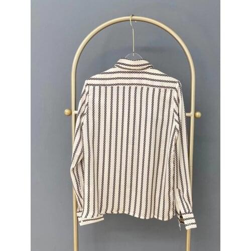 High quality runway silk shirt 2020 fashion print Casual New women spring top blouse