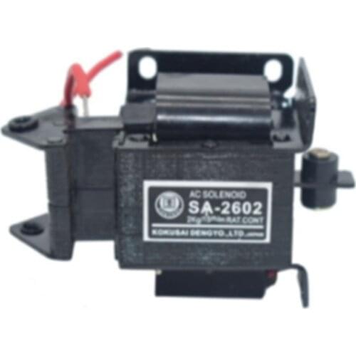 1PC SA-2602 AC 110V AC 220V Suction 2KG Stroke 15mm Tractive Type Solenoid Electromagnet