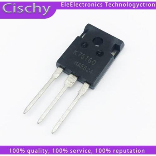 10pcs/lot K75T60 IKW75N60T 75A 600V TO-247 In Stock