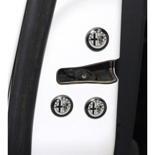 12pcs Car Door Lock Screw Protector Cover Accessories For alfa romeo 159 147 156 giulietta 147 159 mito Giulia Stelvio