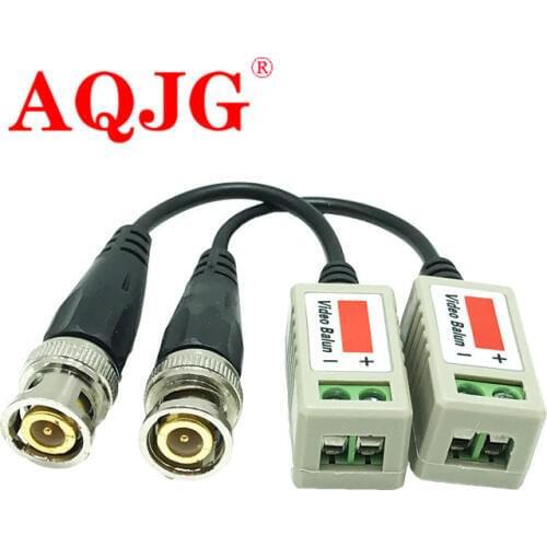 20pcs 3000FT Distance UTP Video Balun Twisted CCTV Balun Passive Transceivers BNC Cable Cat5 CCTV Adapte