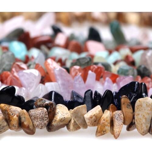34''/String Natural Irregular 5-8mm Gravel Shape Stone Loose Spacer Beads For Jewelry Making DIY Accessories Findings