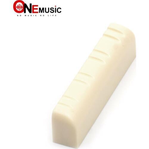 50pcs Plastic Mandolin Nut 34x6x9-8.5MM Mandolin Parts Ivory