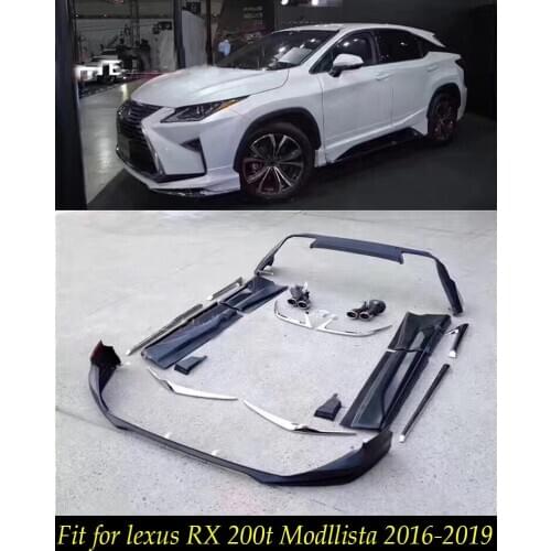 Fit For LEXUS RX200T BUMPER MODIFIED MODLLISTA Aerodynamics Body Kits Front lip Rear Lip Side Steps For RX200T