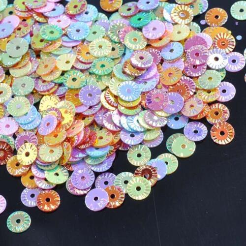 10g Mixed Round Sequin For Crafts&Paillette Sewing Scrapbooking Lentejuelas Beads 6mm CP0816