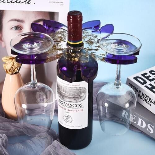 Wine Glass Rack Holder Resin Silicone Mold Casting Molds DIY Wine Holder Racks Home Decoration Resin Art Supplies Mold