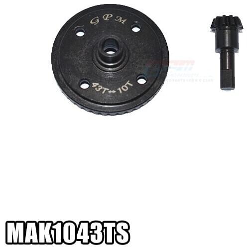 GPM ARRMA KRATON/OUTCAST/TALION is suitable for 45# drive large and small bevel gear set gearbox gear (cyclone gear)