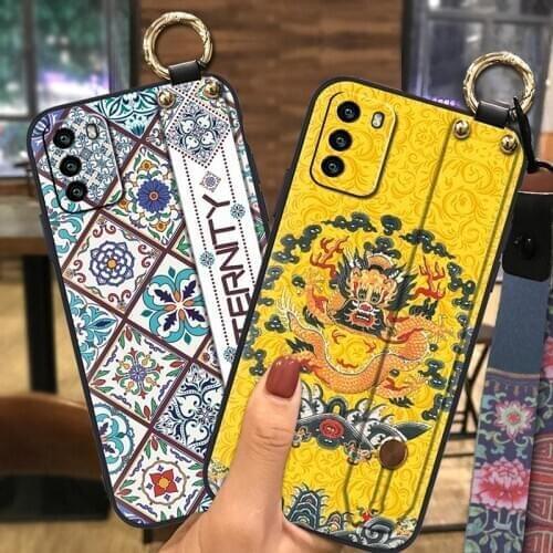 Dirt-resistant Wrist Strap Phone Case For Xiaomi Poco M3 Wristband Soft For Woman For Girls