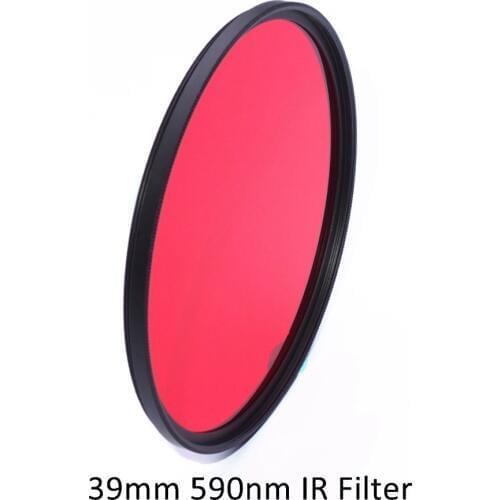IR Filter 39 mm 590nm R59 Infrared IR Optical Grade Filter for Camera Lens