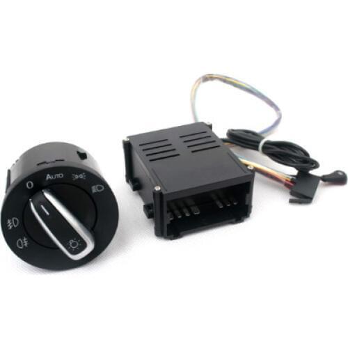 Light Sensor & Auto Euro Head Light Switch Retrofit Kit For VW Volkswagen Passat B5 / B5.5