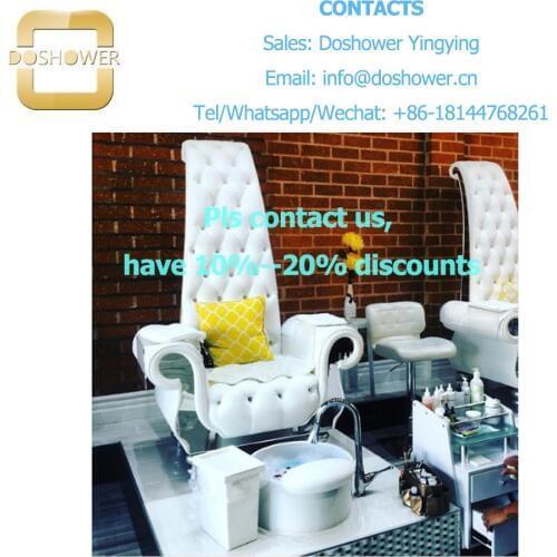 Doshower DS-QC-3 beauty throne chair with hot sale pedicure massage bed for queen spa massage pedicure chair
