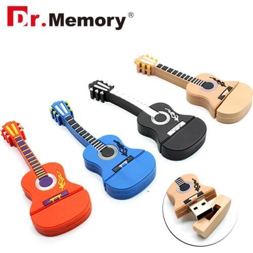 Fashion 3D Musical Instruments Guitar USB Flash Drives 4GB 8GB 16GB 32GB 64GB Memory Stick High Speed U Disk Pen Drive Best Gift