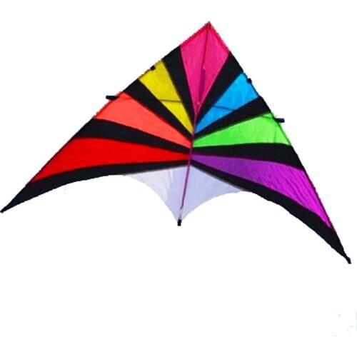 Strong Rainbow kite Huge Beginner delta Kites for Adults 110-Inch Come With String And Handle