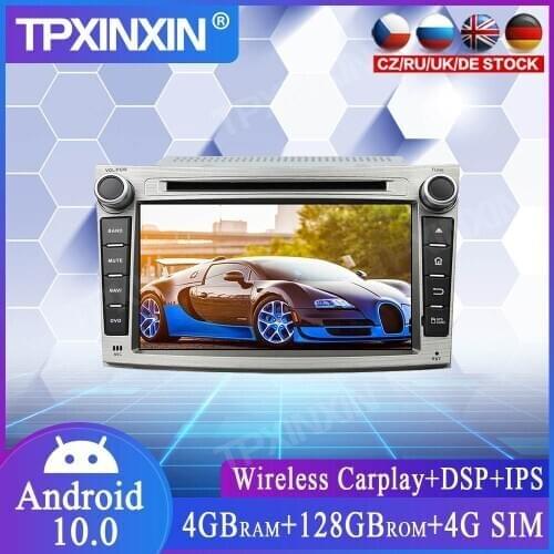 For Subaru Legacy Outback 2009-2014 Android 10.0 Stereo Headunit Multimedia Player Auto Radio Player Car GPS Navigation Player