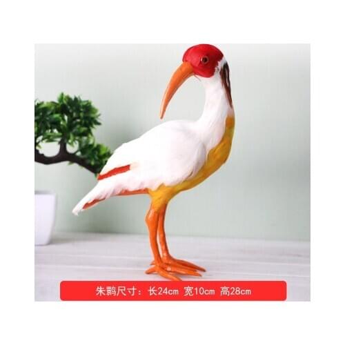 He bird feather ornaments Jade Bird magpie Oriole really garden decoration photography props Home animals style statue