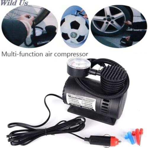 Portable Car/Auto DC 12V Electric Air Compressor/Tire Inflator 300PSI Automobile Emergency Air Pump High Quality