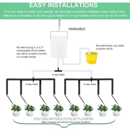 Intelligent Timing Watering Home Potted Office Gardening Water Machine Sprinkler Pump Kit Controller System Automatic Water