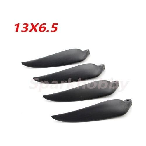 2Pair/4Pcs Sphobby 13x6.5'' 13x6.5 Inch Folding Propeller Prop Blade Precision for RC Powered Glider Plane Multirotor Parts