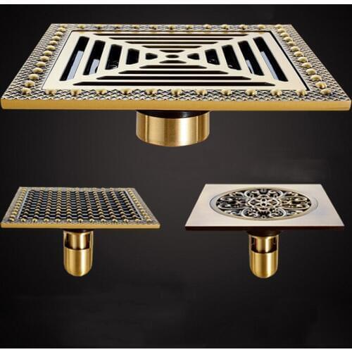 Shower Drain 15*15cm Super Bigger Floor Drain Bathroom Drain Building Material Square Water Drain Bathroom Accessories