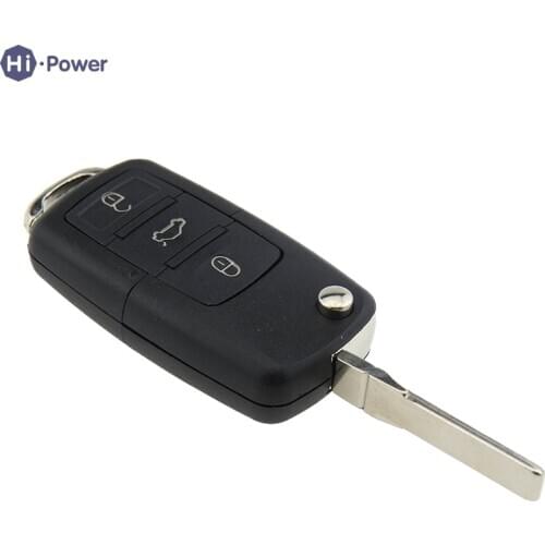 Hi-power Remote Car Key Shell 3 Buttons Key Cover For Volkswagen VW Polo Passat B5 Jetta Mk6 Tiguan CrossFox Plus Eos Scirocco