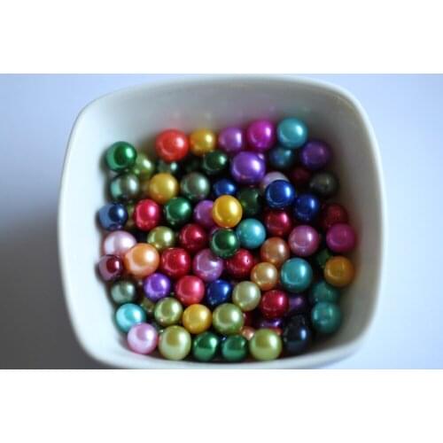 3A Rainbow 36 Colors loose pearls Akoya oyster pealr for DIY earrings pearl cage loose pearls by pcs 10Pcs/Lot N26