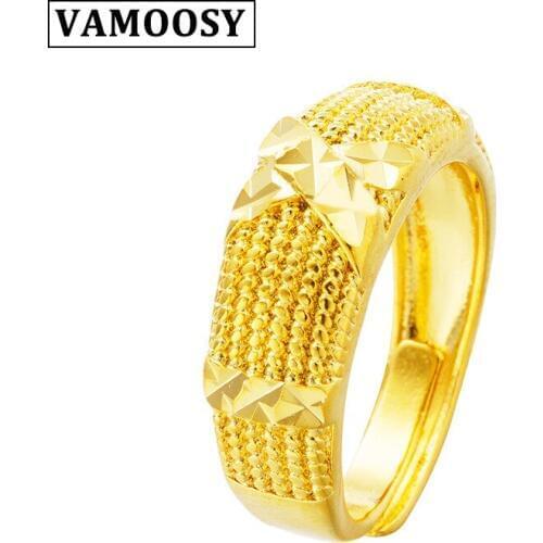 VAMOOSY 2018 Adjustable X word hand-made Sculpture Gold-Color Rings For Women Fashion rings Jewelry bague femme Female Gifts
