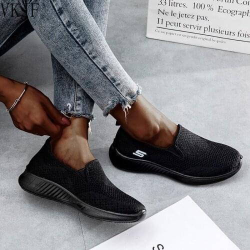 Sneakers Women 2021 New Breather Mesh Women Casual Shoes Slip-on Pink Sneakers Tennis Shoes Woman Zapatos De Mujer Shoes