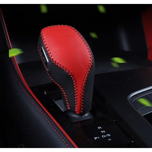 1pc for MG6 2020-2021 Gear head cover Hand sewing genuine leather