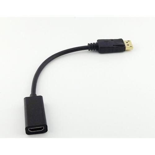 1pc DP Display Port Male to HDMI Female Converter Adapter Cable PC Laptop TV 25cm