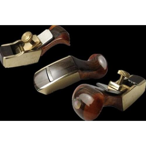 1pcs convex bottom brass wrap blackwood planes 1 5/8" woodworking tool