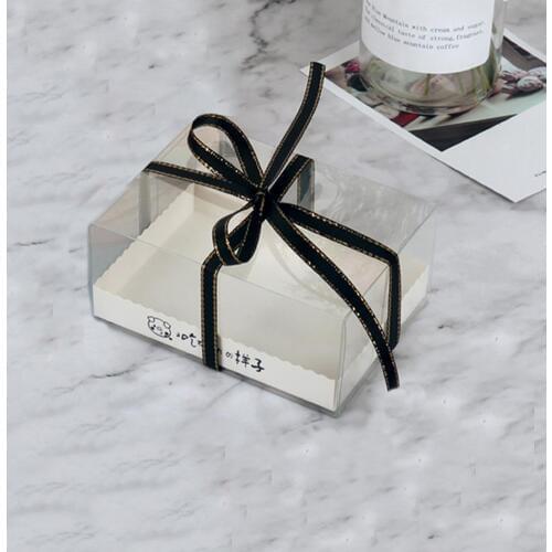 10Pcs Portable Transparent Cake Puddings Mousse Boxes Packaging Dessert Container Dessert Container without Ribbon Cake Box