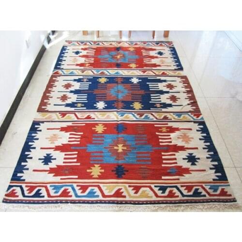 Alfombra Kilim Folk Carpet Mandala Home Decoration Carpet Geometric Carpet Bedroom Wool Knitting Carpets