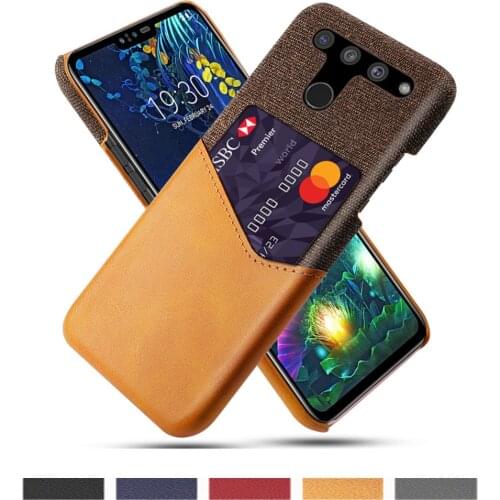 Business Phone Case For LG V50 G7 ThinQ Coque LG V30 Febric Card Holder Cover For LG G6 V50thinq Capa Funda LG G8 ThinQ Shell
