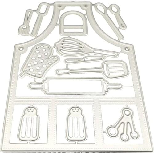 Q9QF Apron Metal Cutting Dies Stencil DIY Scrapbooking Album Paper Card Template Mold Embossing Decoration