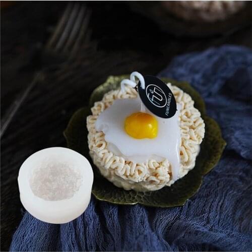 Noodle Car Aromatherapy Plaster Wax Mold Candle Silicone Mold 3D Egg Handmade Soap Silicone Mold Cake Deco Tool