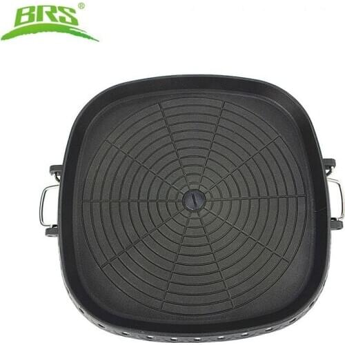 BRS-25 Aluminum Alloy Non-stick Camping Grill Pan Ovenware