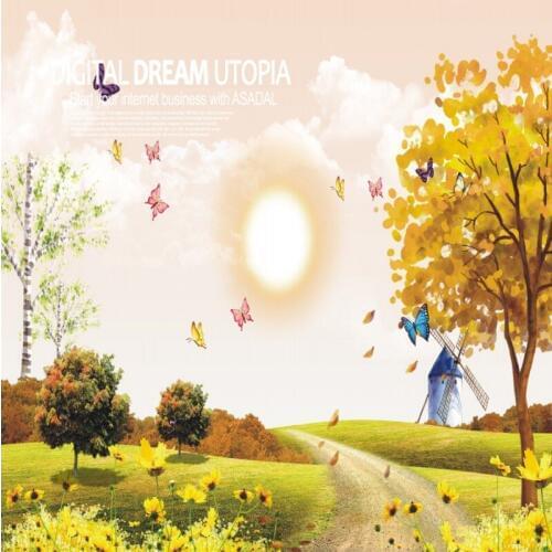 Photo wallpaper Custom 3D wall painting wallpaper bedroom living room sofa background bamboo forest scenery wallpaper mural