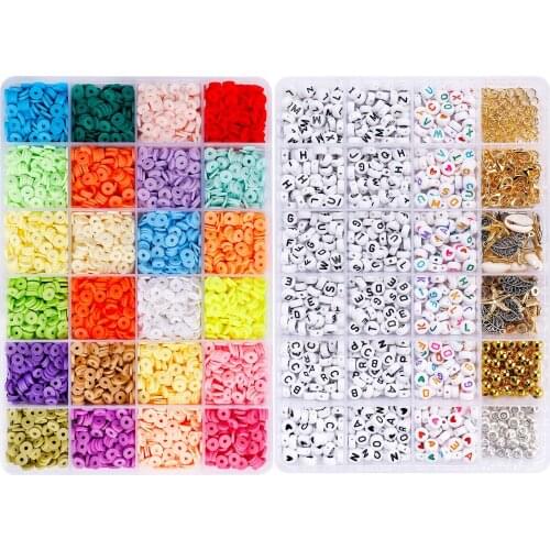 Handmade headwear letter beads DIY bracelet necklace beaded accessories 2021 new