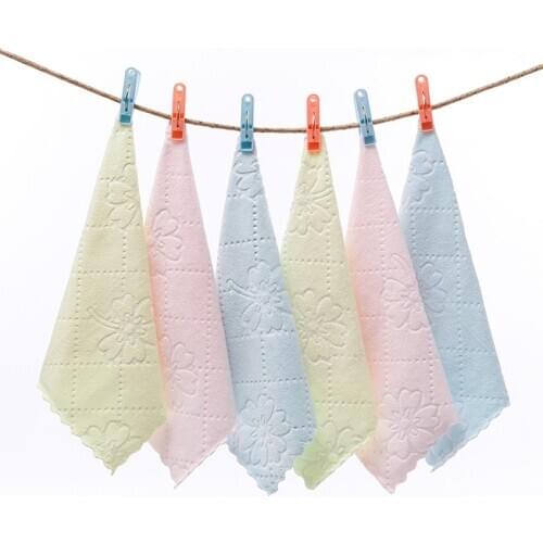25*25CM 5Pcs Baby Handkerchief Square Infant Muslin Cotton Newborn Face Towel Wipe Cloth