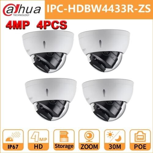 DH IPC-HDBW4433R-ZS 4mp IP Camera 4pcs/lot IP CCTV Camera With 50M IR Range Vari-Focus Network Camera Express Shipping Wholesale