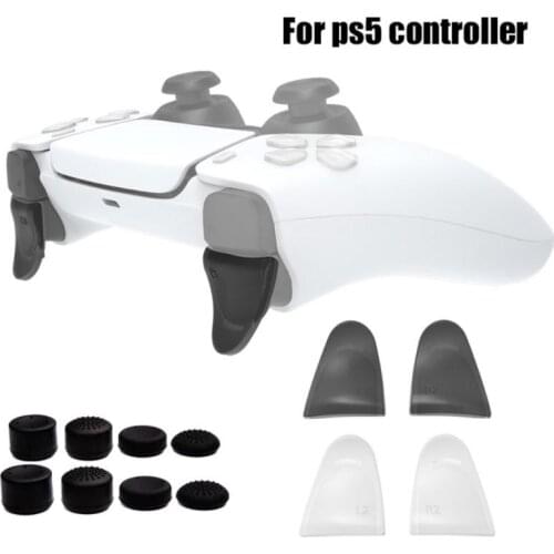 1 Pairs L2 R2 Buttons Trigger Extenders Kit Gamepad Pad For Playstation PS5 Controller Thumb Stick Caps Controller Accessories