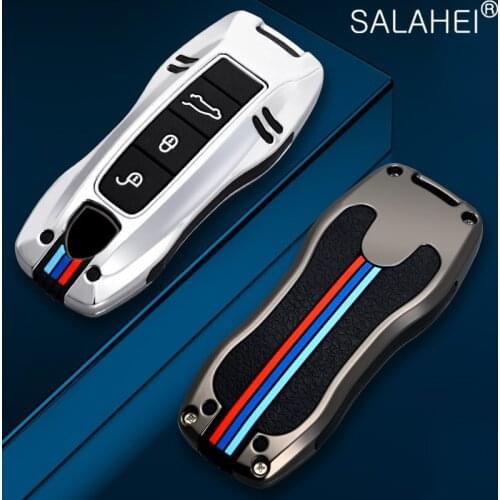 Zinc Alloy Silicone Car Key Case Cover For Porsche Cayenne 958 911 Lepin 996 Macan Panamera 997 944 924 987 987 GT3 Cayman 987