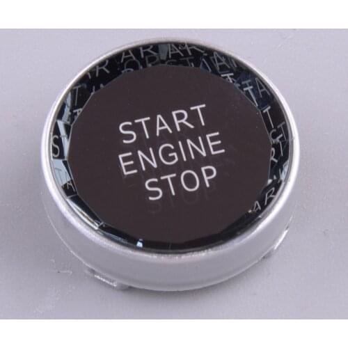 Silver Crystal Front Engine Start Stop Button Cover Car Fit for BMW E Chassis E90 E91 E92 E93
