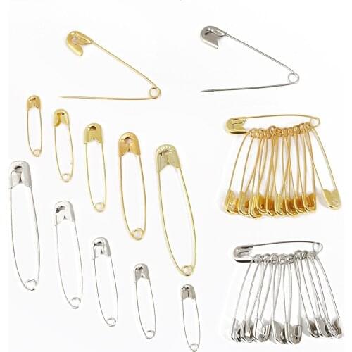 50Pcs Multiple Sizes Metal Iron Pins Crochet Locking Stitch Marker For Clothes Tag Accessory & Sewing tool Needle Craft supplies