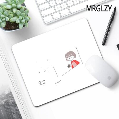 MRGLZY Drop Shipping Minimalist 220X180 Kawaii White Small Mouse Pad Mats Rugs Gamer Laptop Mini PC Gaming Accessories MousePad