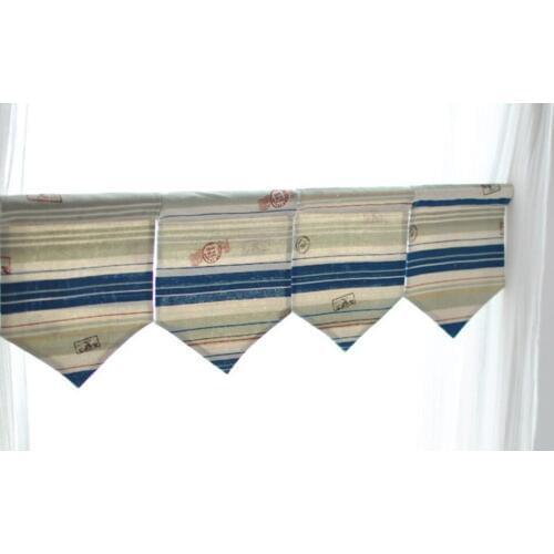 Set of 16pcs(one string) Fabric curtain bar cafe decorative sunshine shading curtain party decorative curtain mediterranean